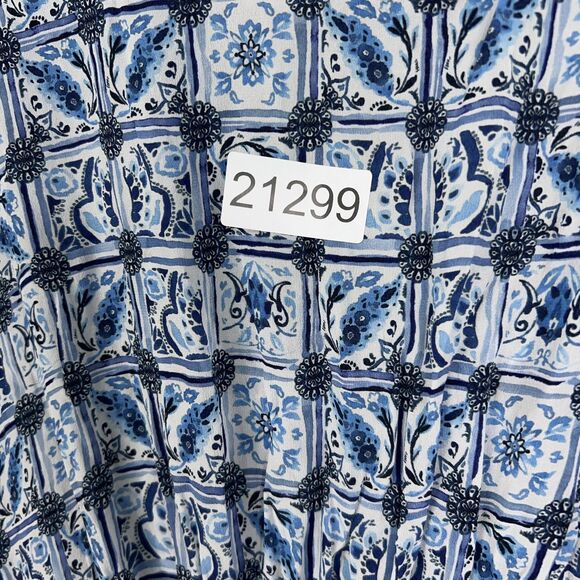 Rujuta Sheth Dress Womens One Size Blue Boho Maxi Kimono Coastal Resort Flowy - Picture 14 of 14